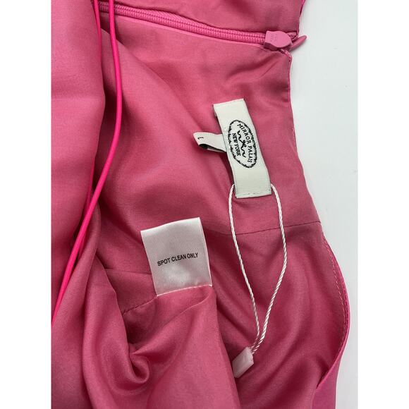 Mirror Palais S&M Pink Silk Dress Tulip Size L - Picture 4 of 4
